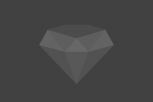 A diamond is shown in the dark.