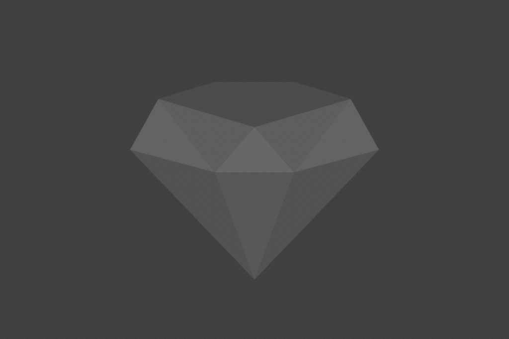 A diamond is shown in the dark.