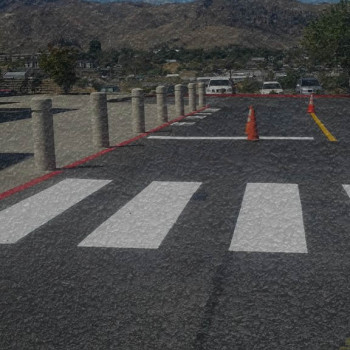 Pedestrian crossing lines