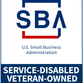 A service-disabled and veteran-owned seal